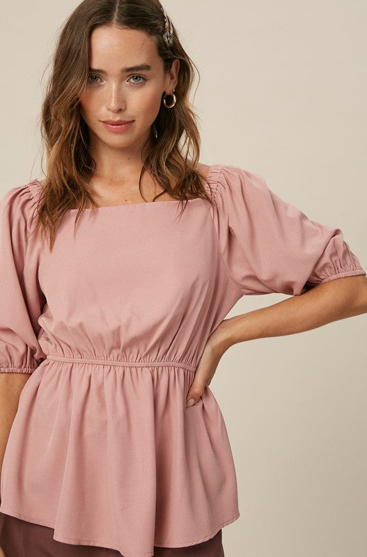Sybil Square Neck Top