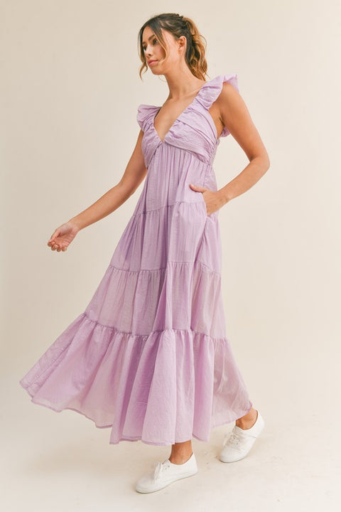 Flora Tiered Midi Dress